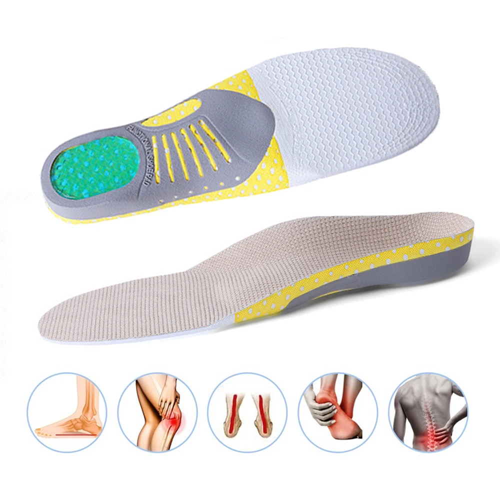 VAIPCOW PVC Orthopedic Insoles EVA Orthotics flat foot Health Sole Pad for Shoes insert Arch Support pad for plantar fasciitis