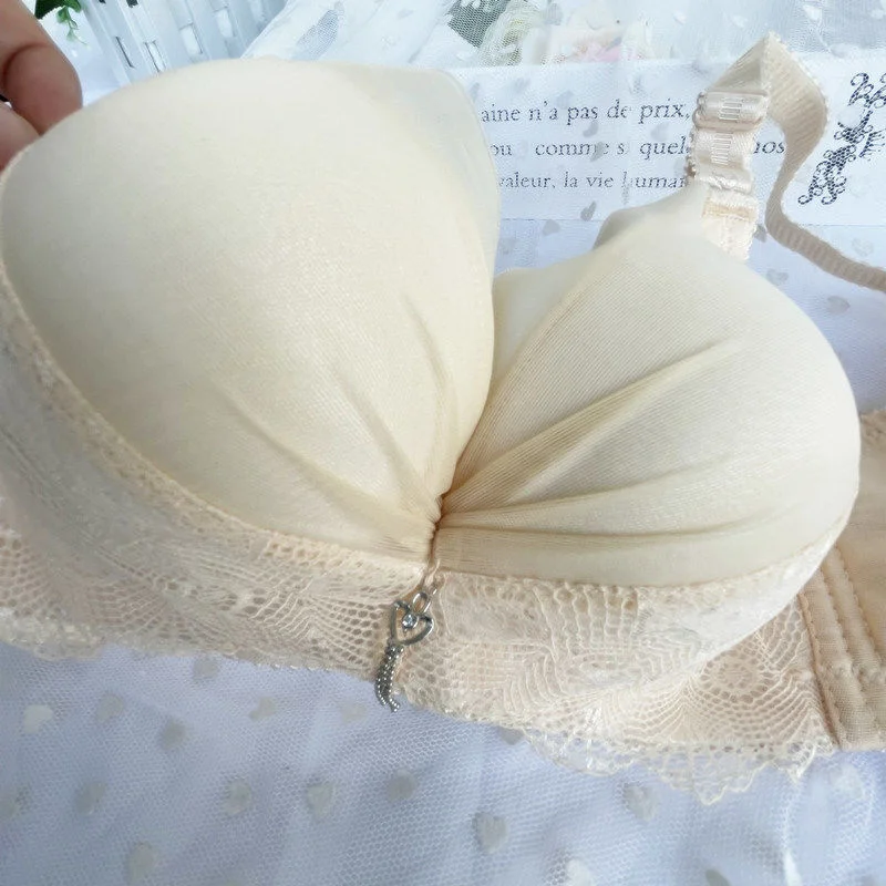 Reggiseno Extra spesso 10cm petto piccolo intimo raccolto e addensato petto piatto da donna senza lingerie con anello in acciaio per le donne