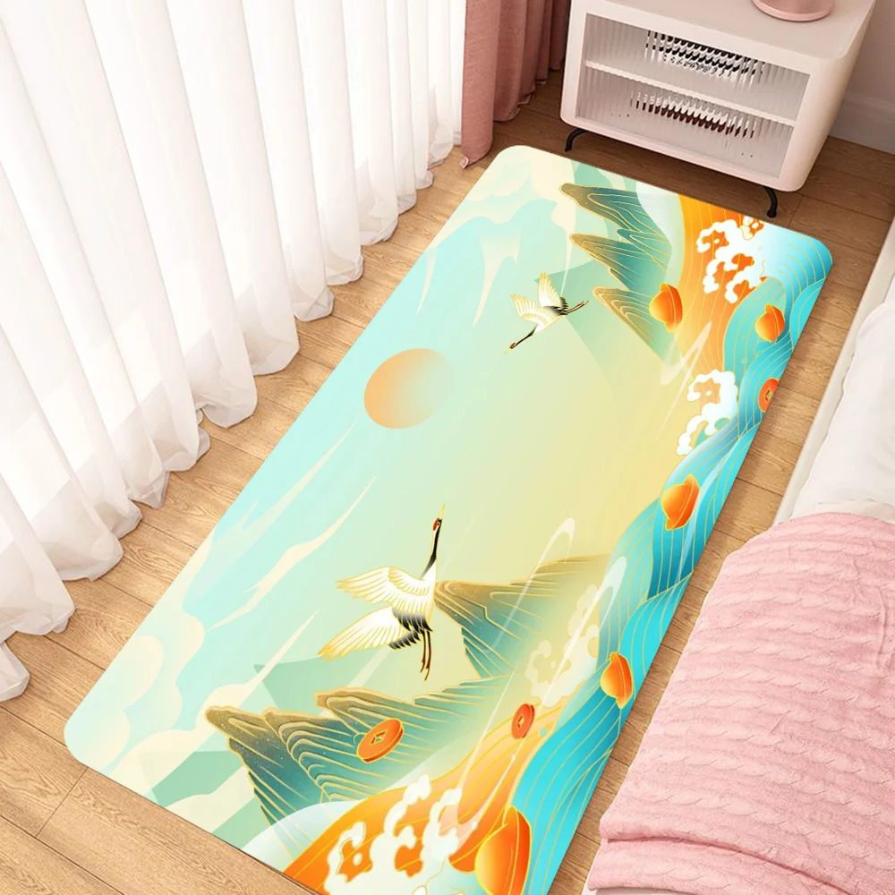 National Trend Crane Doormat Outdoor Mat for Hallway on the Floor Carpets Bedrooom Carpet Welcome Offers Bedroom Rug Customized