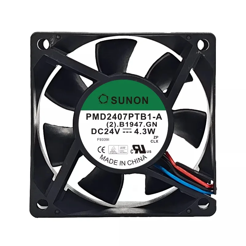New Fan for SUNON PMD2407PTB1-A 24V 4.3W 7CM 7025 Cooling Fan 70*70*25MM