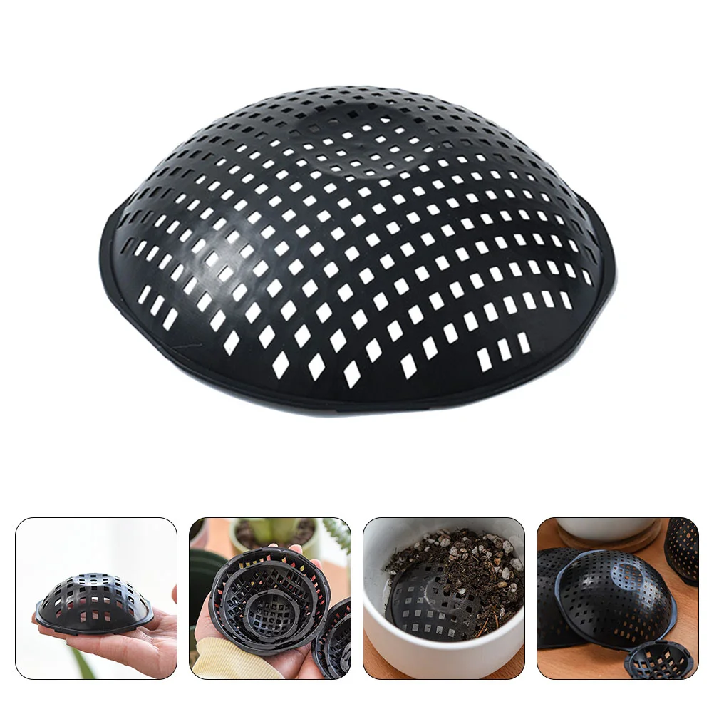 10 Pcs Flowerpot Spacer Bonsai Drainage Pad Mesh Pads Pots Gasket Bottom Plastic Accessory Planter Hole Mat Cushions