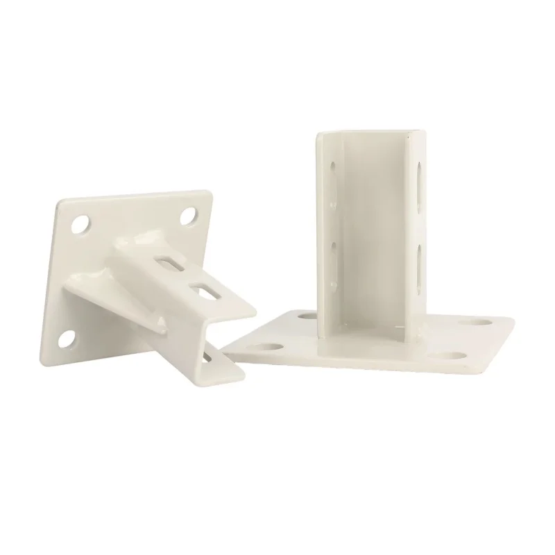 Aluminum Profile Square Anchor Connector Square Foot Cup Ground Anchor Fence Base Guardrail Base Accessories 1pcs