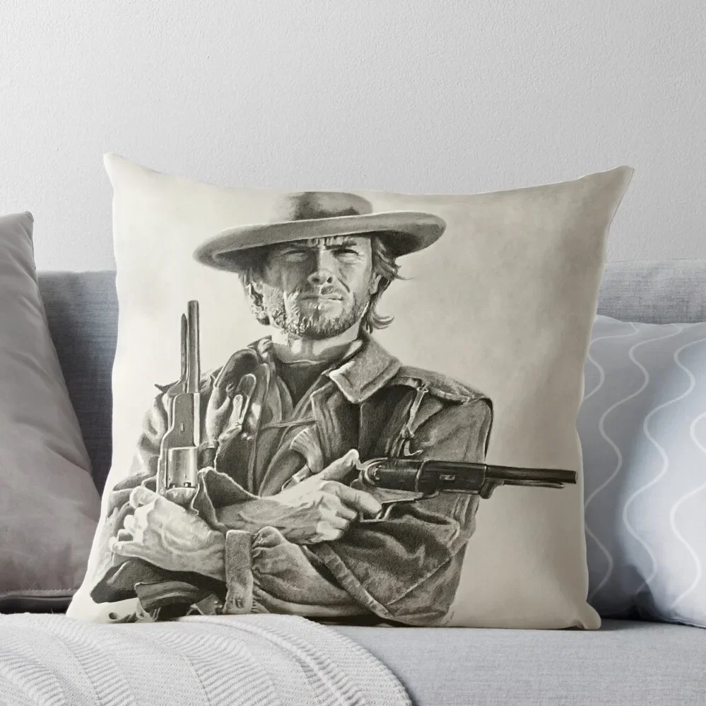 

Clint Eastwood sketch Throw Pillow anime girl Pillow Cases christmas ornaments 2024 Sofa Decorative Covers