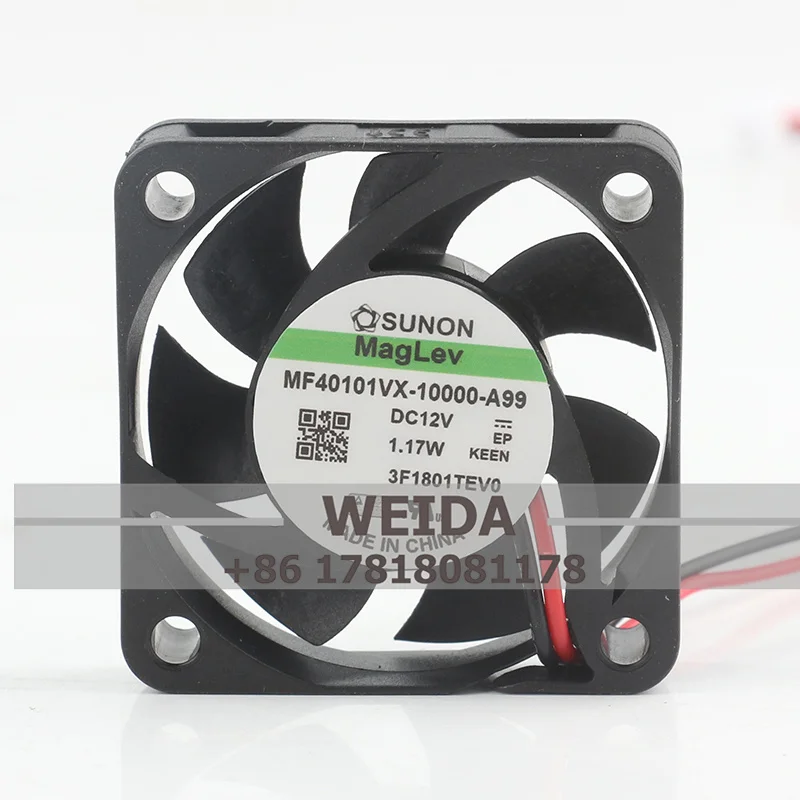 

Оригинальный корпусной вентилятор SUNON MF40101VX-10000-A99 4010, 12 В постоянного тока, 1,17 Вт, преобразователь частоты, бесшумный вентилятор охлаждения 40X40X10 мм