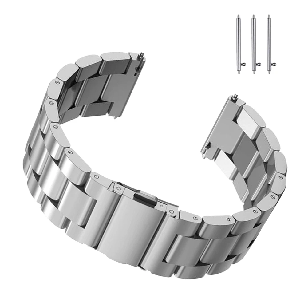 

24mm Stainless Steel Watch Band Vacuum Electroplated Durable Replacement Strap Comfortable Sport Wristband
