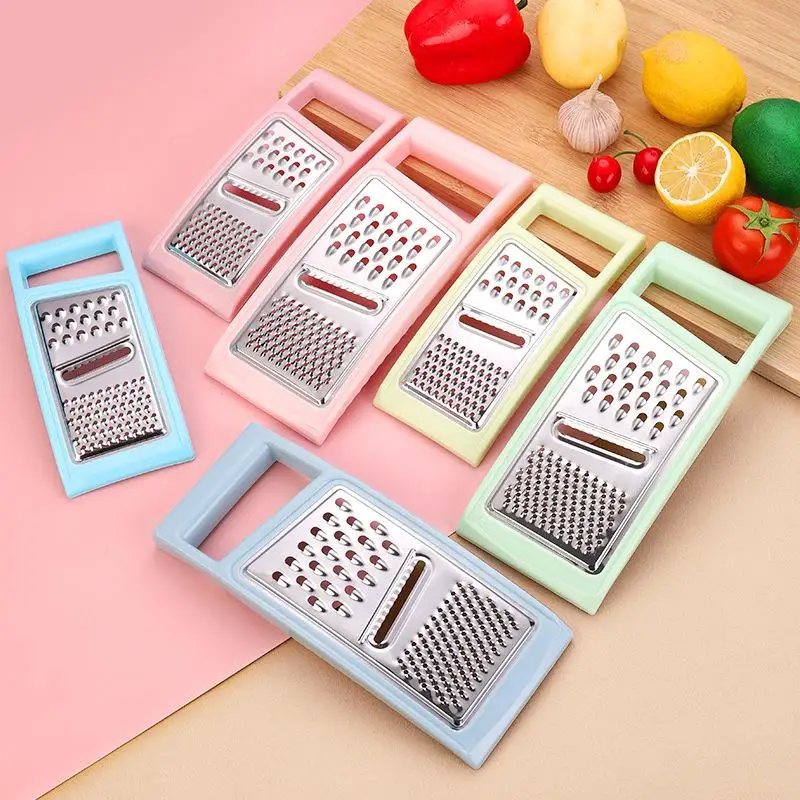 

Утолщенная многофункциональная овощерезка-терка из нержавеющей стали 3-в-1 для кухни, для нарезки овощей и чистки тыквы, кулинарный инструмент