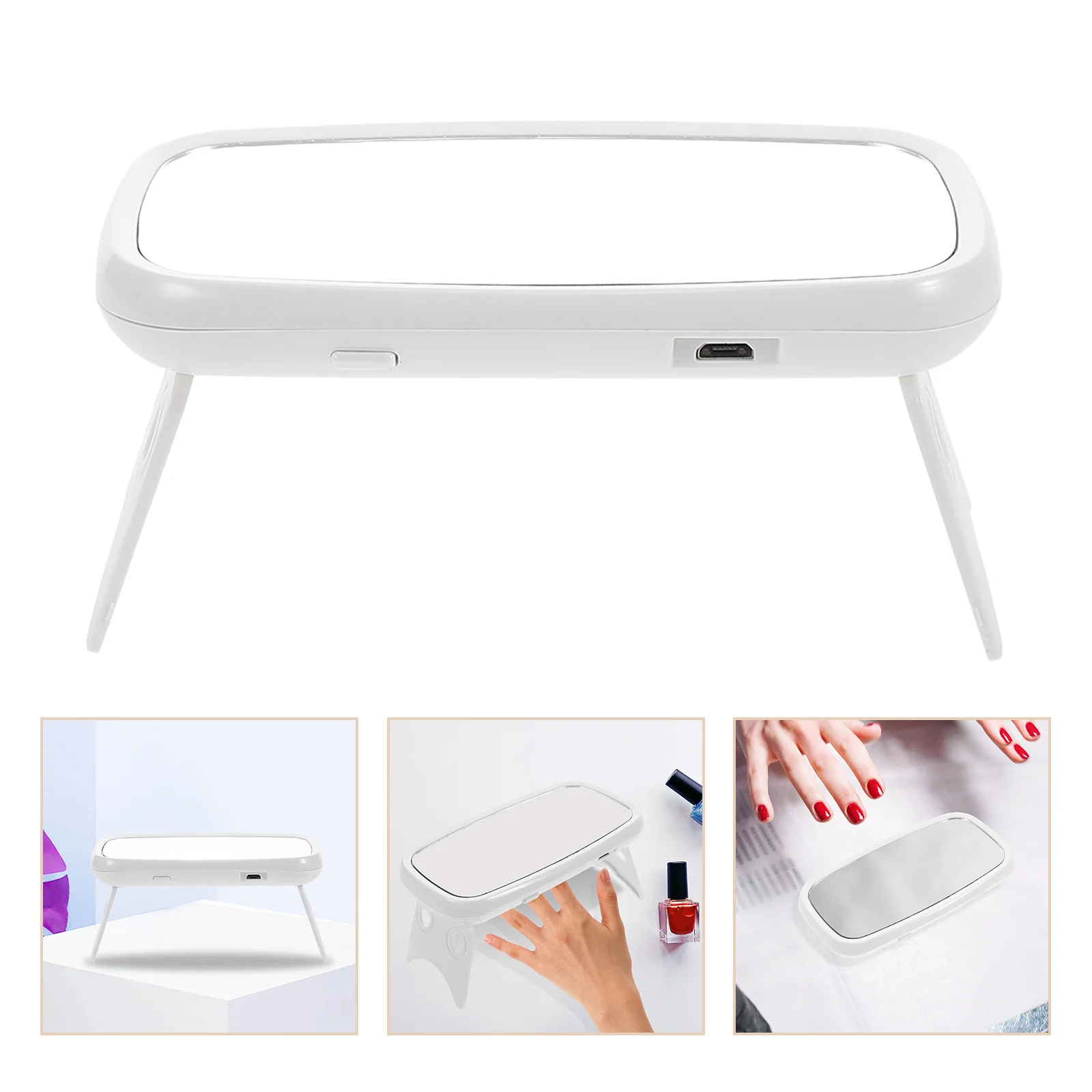 

1Set Gel Nail Lamp with LED Curing Time Compact Storage Friendly Ideal for Home Use Fashionable Pink Nail Light