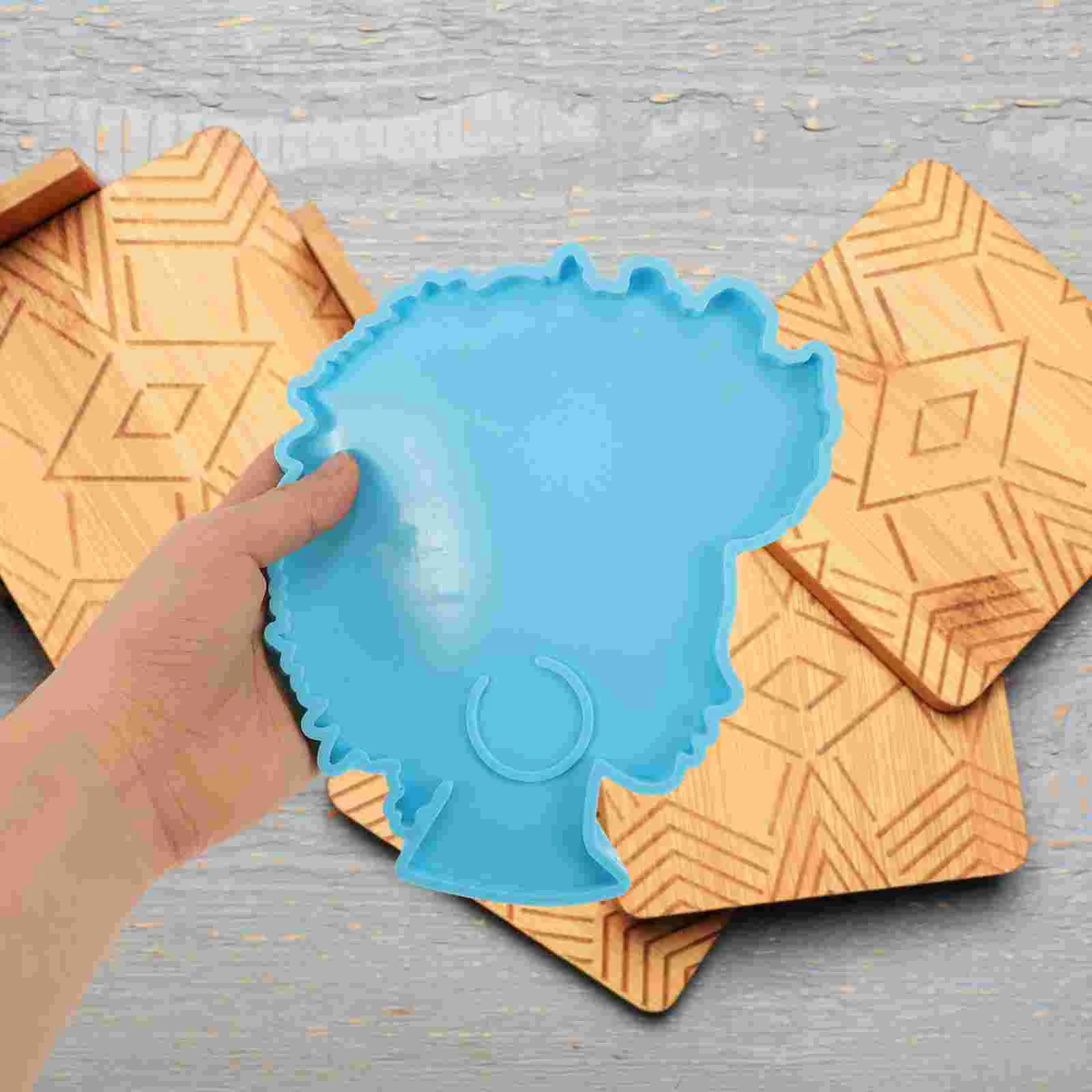 

Girl Mold Stickers Pop Dryer Table Cup Coasters Resin Epoxy Molds Silicone Trend