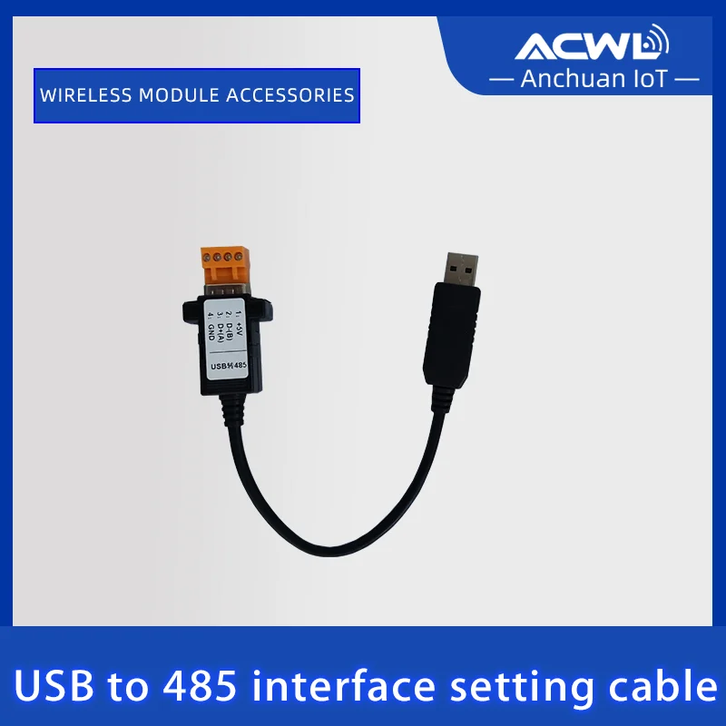 USB to RS485 or TTL USB to 232/LoRa Module Setting Cable/Wireless Module Accessories Converter Cable for Wireless Module Setup