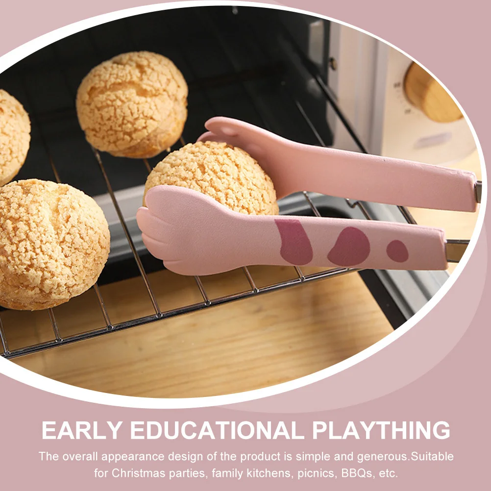 

Cat Paw Shape Food Tong Lightweight For Kitchen Bbq Party Buffet Serving Bread Cake Pasta Steak Clamp Kitchen