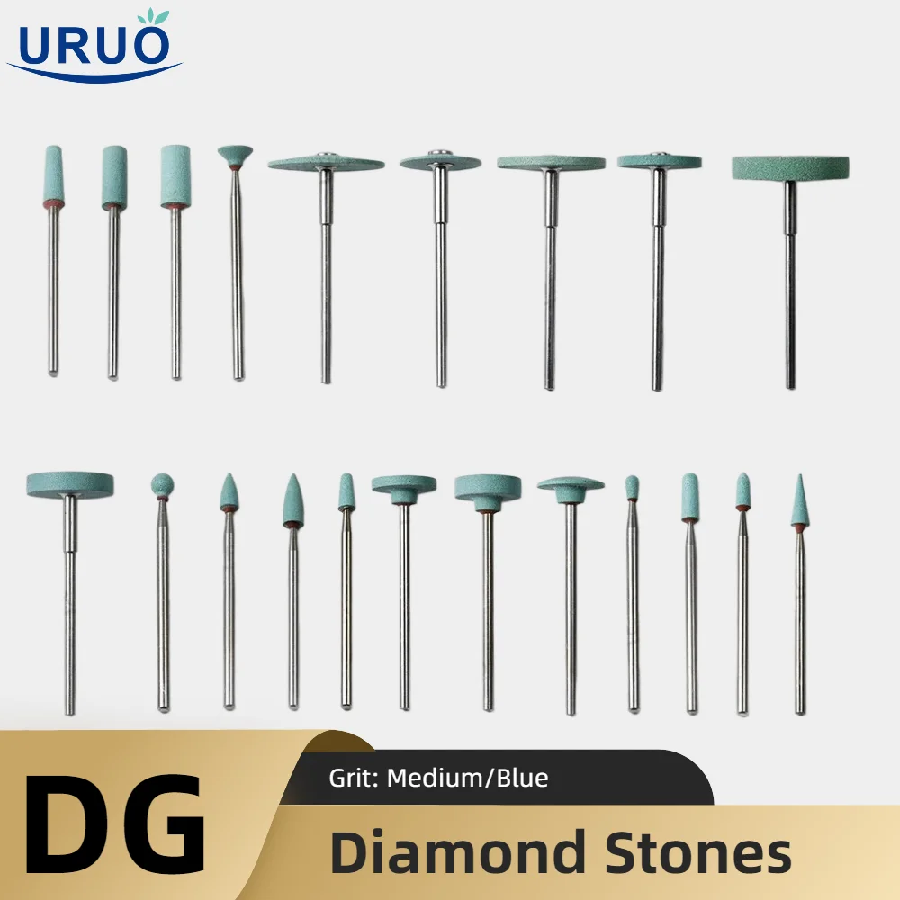 Dental Polishing Burs Ceramic Diamond DG/DC/DY/DX Dental Lab Diamond Stones for Zirconia EMAX Ceramic Pregnant Grinding Burs