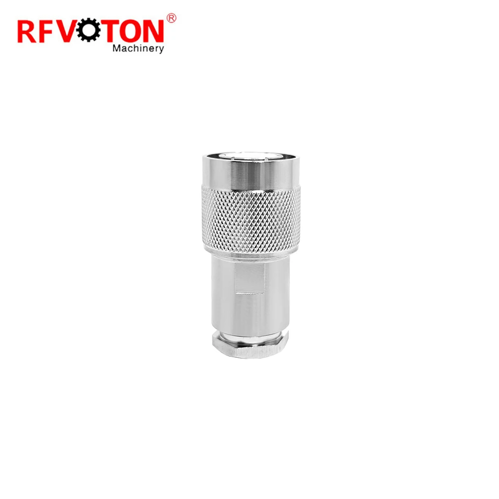 Free shipping 2pieces RF Coaxial Connector HN Male Plug For LMR400 Cable Straight Copper