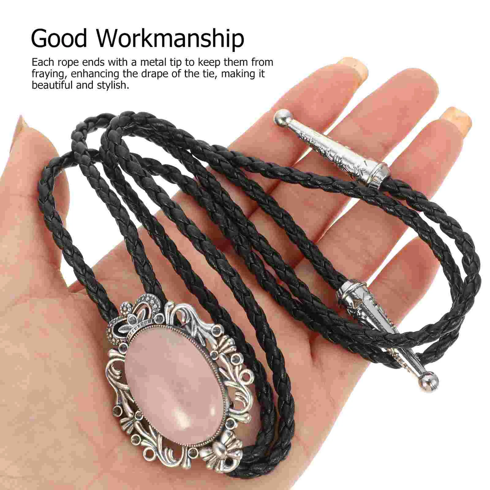 Choker Necklace for Women Bolo Tie Necktie Supplies Chain 470X350X100CM Cowgirl Accessories Pink Mens Ties Western Miss