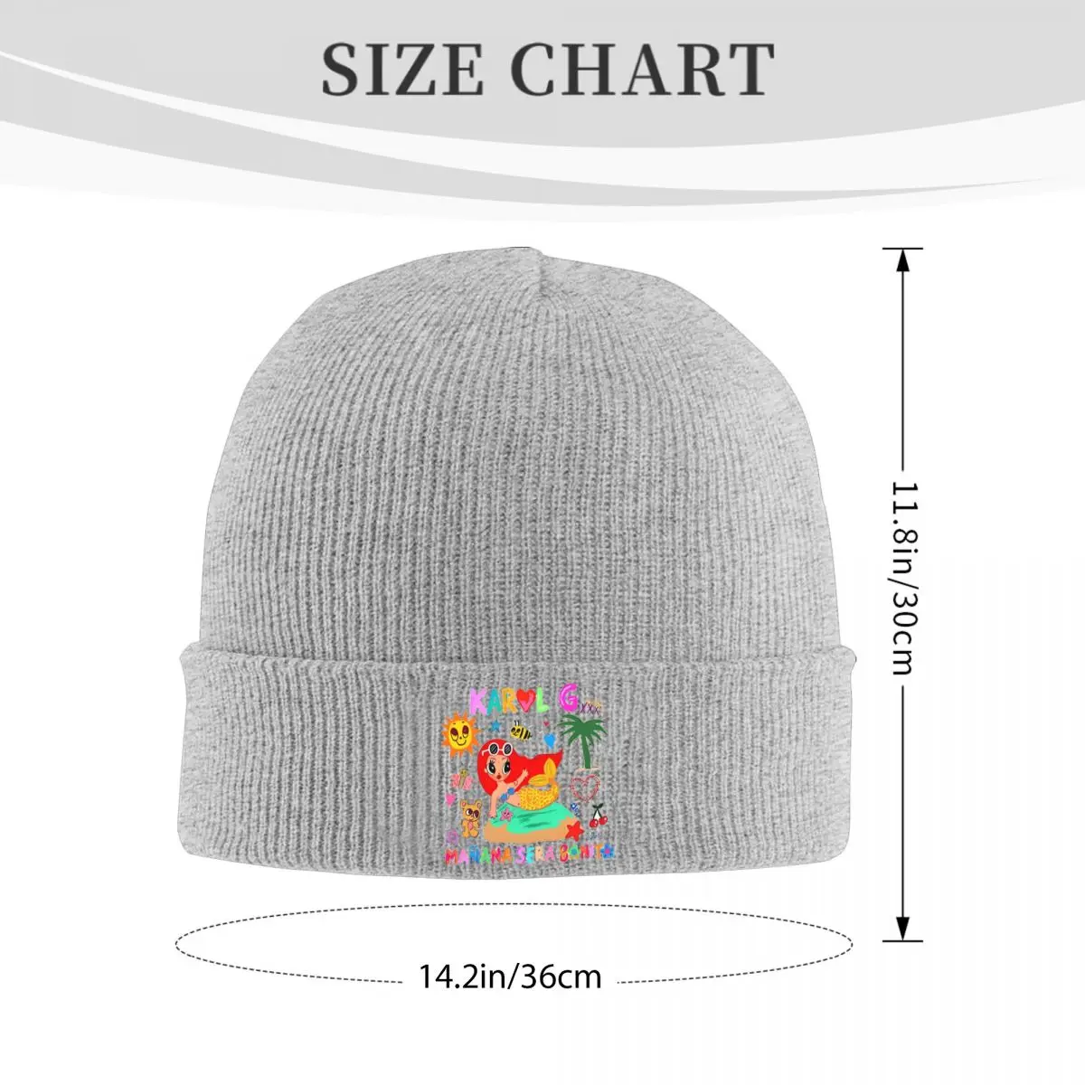 Active Manana Sera Bonito Karol G Knit Hat Beanie Winter Hats Warm Acrylic Hip Hop Reggaeton Music Caps Men Women