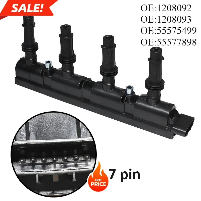 

Ignition Coil For OPEL ADAM AMPERA ASTRA J (P10) GTC CASCADA CORSA D For AVEO CRUZE TRAX 1.4 1208092 1208096 55573735 55575499