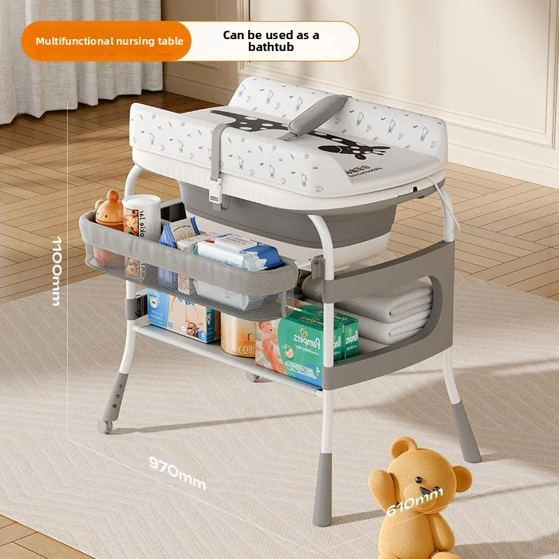 رعاية الطفل حفاضات الجدول حفاضات الوليد تغيير حمام السرير تدليك المحمول اللمس متعددة الوظائف اثنين في واحد محطة رعاية الرضع