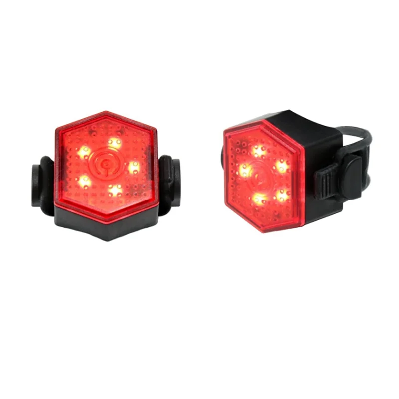 A06F-دراجة اكسسوارات USB قابلة للشحن أضواء LED الدراجة أضواء خلفية للطريق للمشي الدراجات التخييم قارب #3