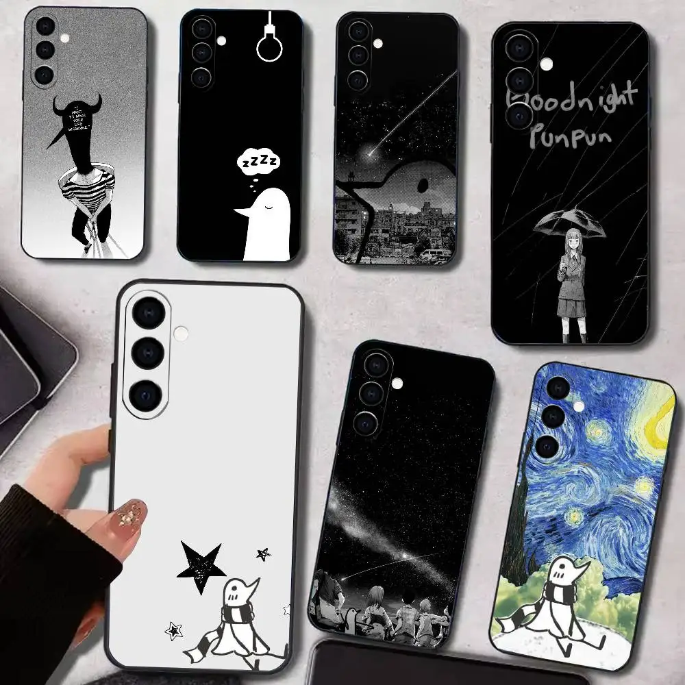 Comics G-Goodnight P-Punpun   Phone Case For Samsung Galaxy A73,A72,A71,A70,A53,A52,A51,Others Soft Black Cover