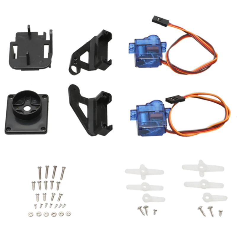 1 zestaw dwuosiowy Servo Gimbal Pan/Tilt uchwyt PTZ antywibracyjny uchwyt z 9g przekładni kierowniczej dla RC FPV uchwyt na aparat części