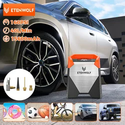 ETENWOLF ZEPHYR S3/S5 Portable Tire Inflator 100% Duty Cycle 7800/15600mAh Air Compressor for Cars Bikes Balls Air Pump (New)