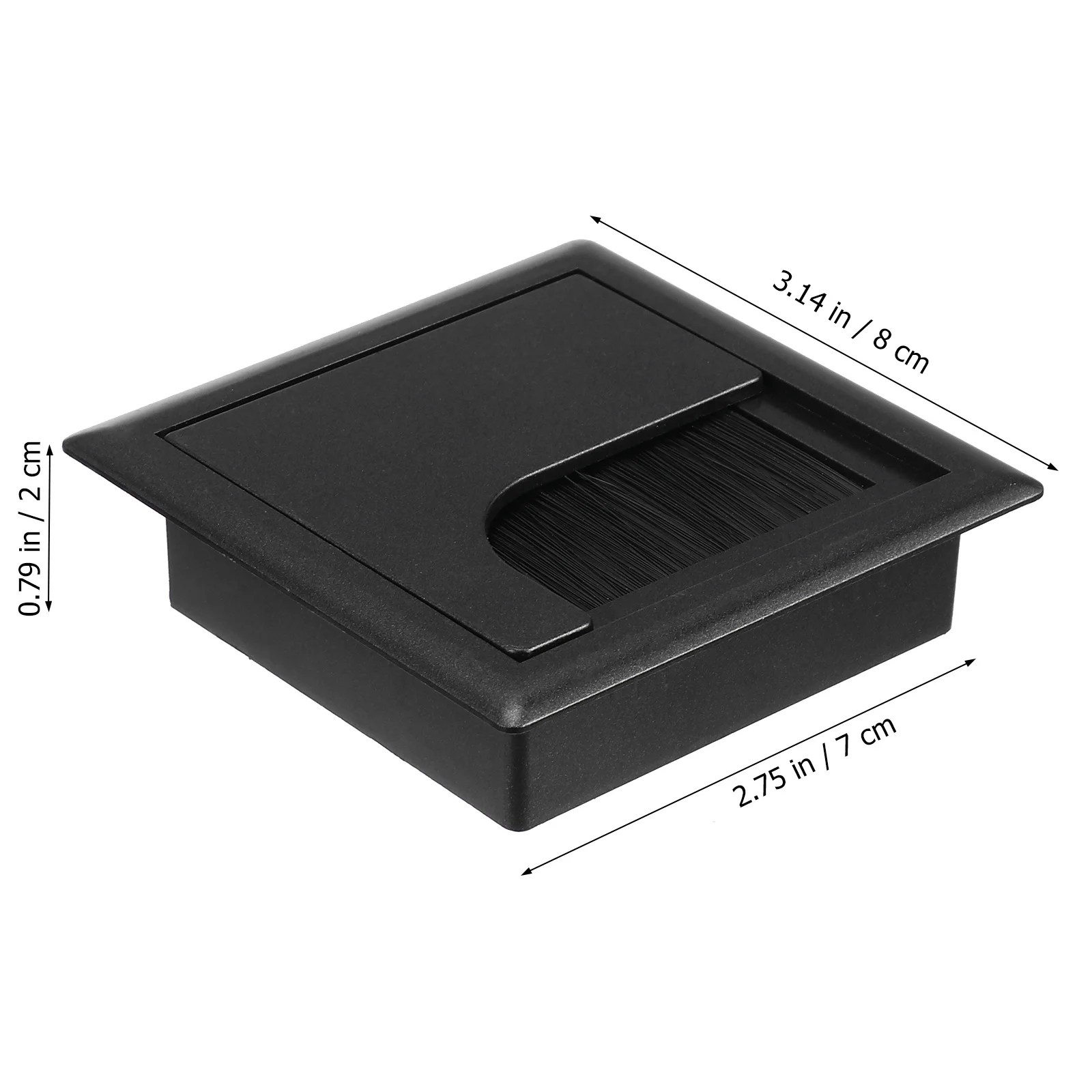 4개입 컴퓨터 책상 케이블 홀 커버 정리함 내구성 있는 와이어 보관함 매끄러운 가장자리 책상 코드 관리용 쉽게 열림