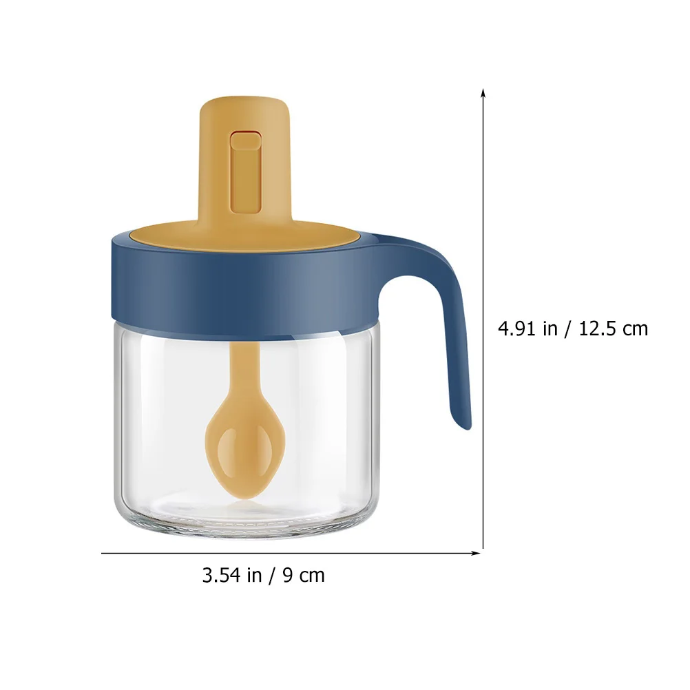 

Kitchen Seasoning Bottle Glass Spice Jar Compact Size Salt Pepper Sugar Storage Multipurpose Seasoning Containers