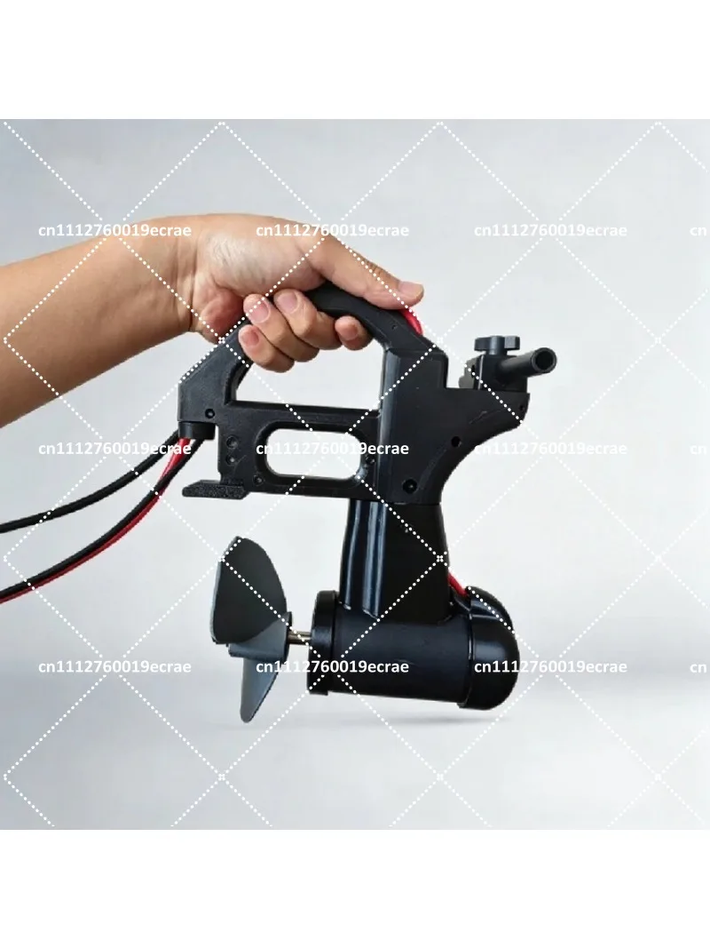12V Electric Kayak Thruster Motor with Remote Control for Fishing Boat Pedal Position Manual Push