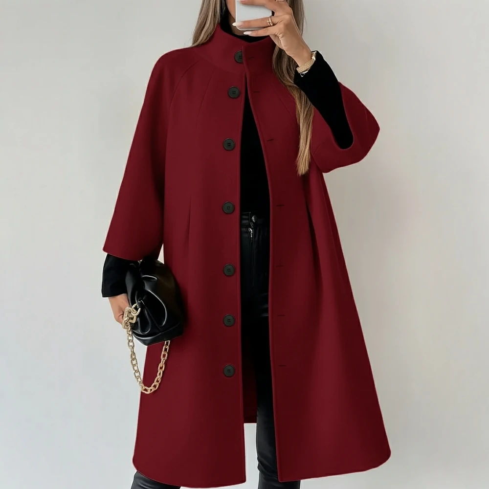 

Women's Winter Casual Style Coat Comfortable Fit Upperwear for Cold Weather absent Decorative Elements