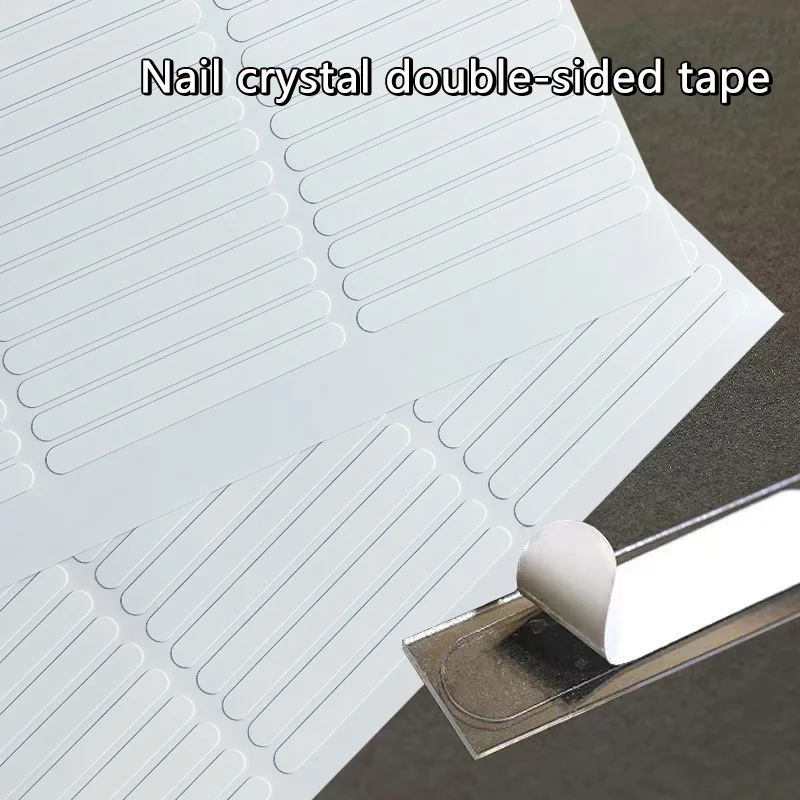 

1 Sheet Nail Show Adhesive Tape False Nails Display Stand Double-sided Pasted Show Square Round Strong Sticky Glue Sticker