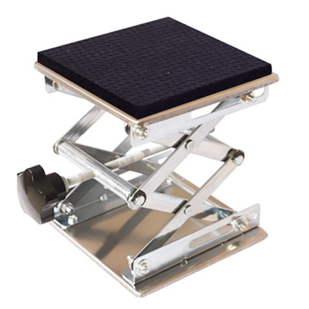 Elevador de enrutador de maquinaria de carpintería, plataforma de elevación de laboratorio de grabado, absorción de impacto, placa de experimento, mesa, soportes manuales