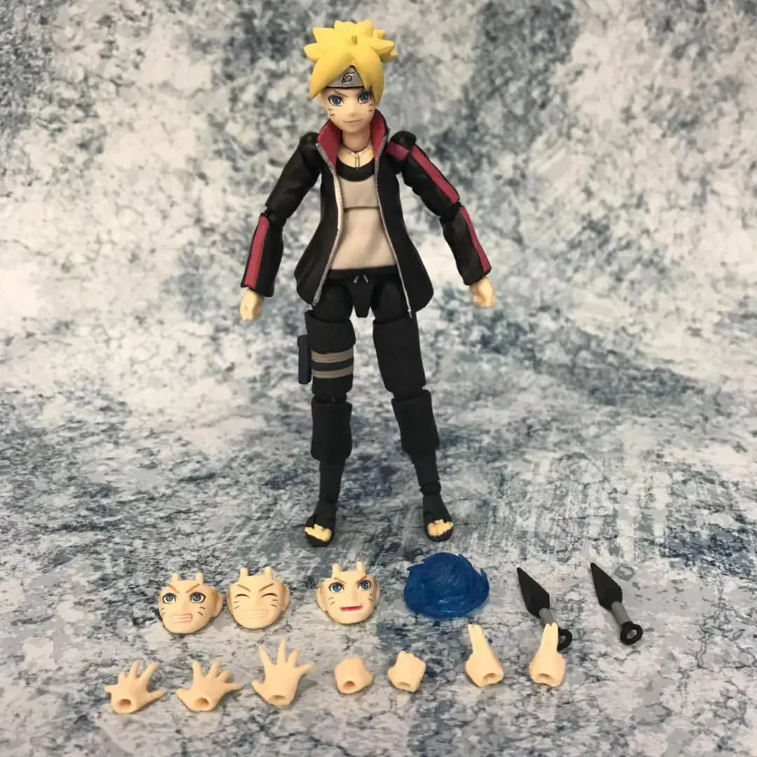 

Anime Naruto Uzumaki Boruto PVC Action Figure Collectible Model Doll Toy 13CM (Movable)