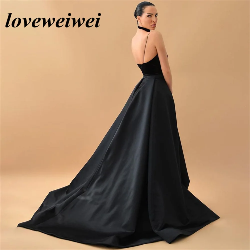 Sexy Deep V Neck Evening Dresses For Women A Line High Side Slit Prom Dress Satin Long Formal Party Gowns robes de soirée