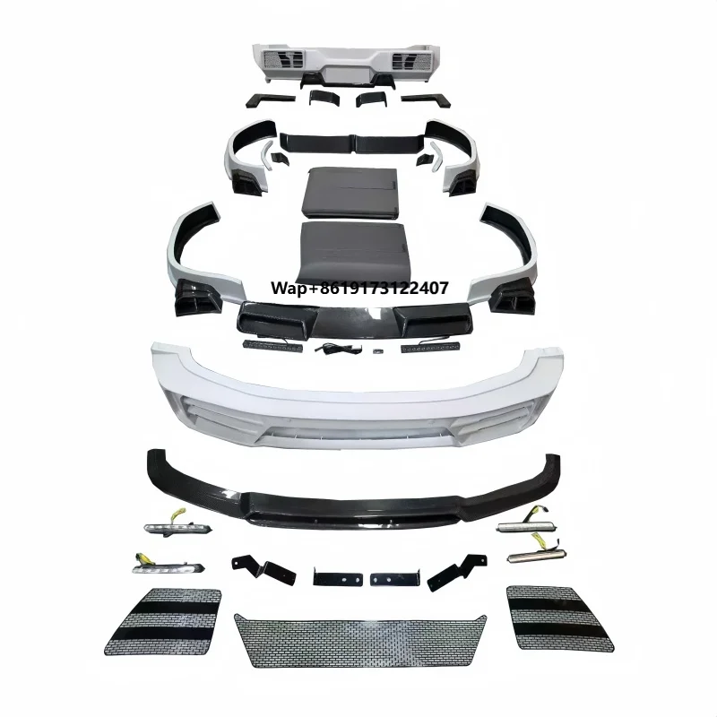 مناسبة لترقية موستانج وشد الوجه، مع مجموعة هيكل كاملة محاطة بمادة ألياف الكربون الأصلية