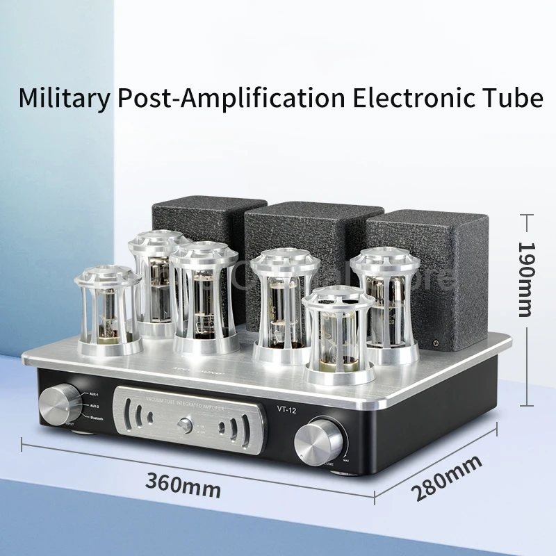 Class A Bluetooth 5.0 Power Amplifier Hifi Tube Amplifier Fever Power Amplifier  Auido Speaker Amplifier Home Theater