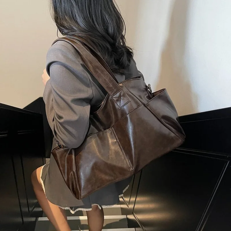 Elegante alça polida apenas bolsa para mulheres designer inspirado bolsa estruturada de couro sem alça