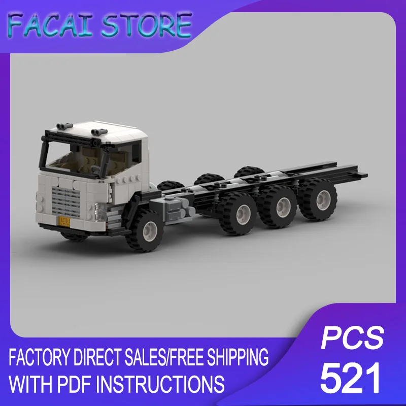

Модульные строительные блоки Urban Trucks Model Moc: Технологичная модель автомобиля R 730, конструктор, рождественский подарок, игрушка для самостоятельной сборки