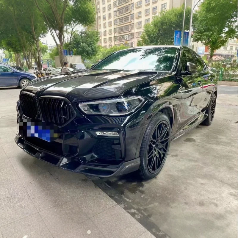 

Подходит для BMW X6 G06 Модифицированная модель LD из углеродного волокна, капот, передняя и задняя губа, боковые юбки