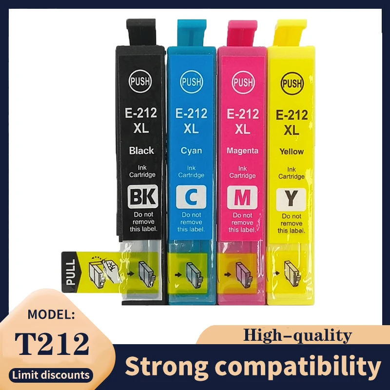 Cartucho de tinta compatible 212 212XL T212 T212xl para Epson XP-4100 XP-4105 XP-3100 XP-3150 XP-2100 WF-2830 WF-2850 WF-2810 WF-2835