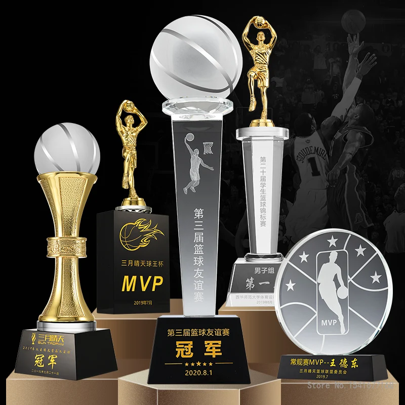 Creative Activities Sports Ball Crystal Trophy, Custom Lettering, Championship Trophy, Reward Competition Souir, Home Decor, 1Pc