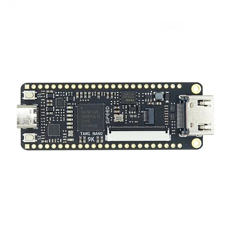 Sipeed 9K FPGA Development Board GOWIN GW1NR-9 RISC-V 2.54mm Pin Header+Type-C Data+4.3/5/Inch SPI Screen