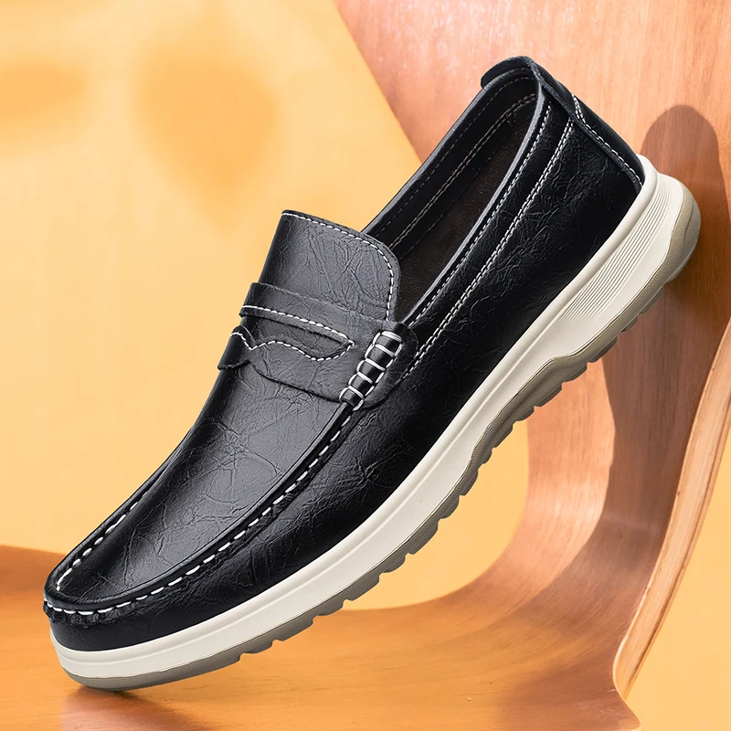 Hand Sewn Fashionable Breathable Outdoor Casual Sports Shoes High-quality Men Comfortable Two-layer Cowhide Casual Leather Shoes
