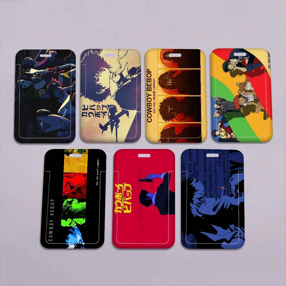 

Классический аниме-бейдж-холдер с тематикой космоса и Cowboy Bebop, на шнурке, для деловых встреч, посещений, пропусков и ID-карт