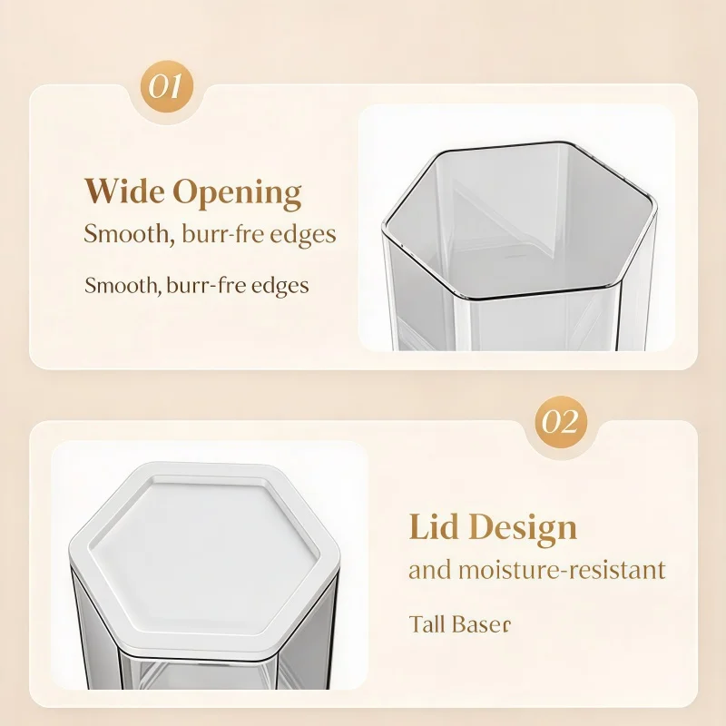 Clear Hexagonal Display Box for Blind Box Stackable Dustproof Action Figure Storage Case Desktop Showcase for Lego Toy - view 5