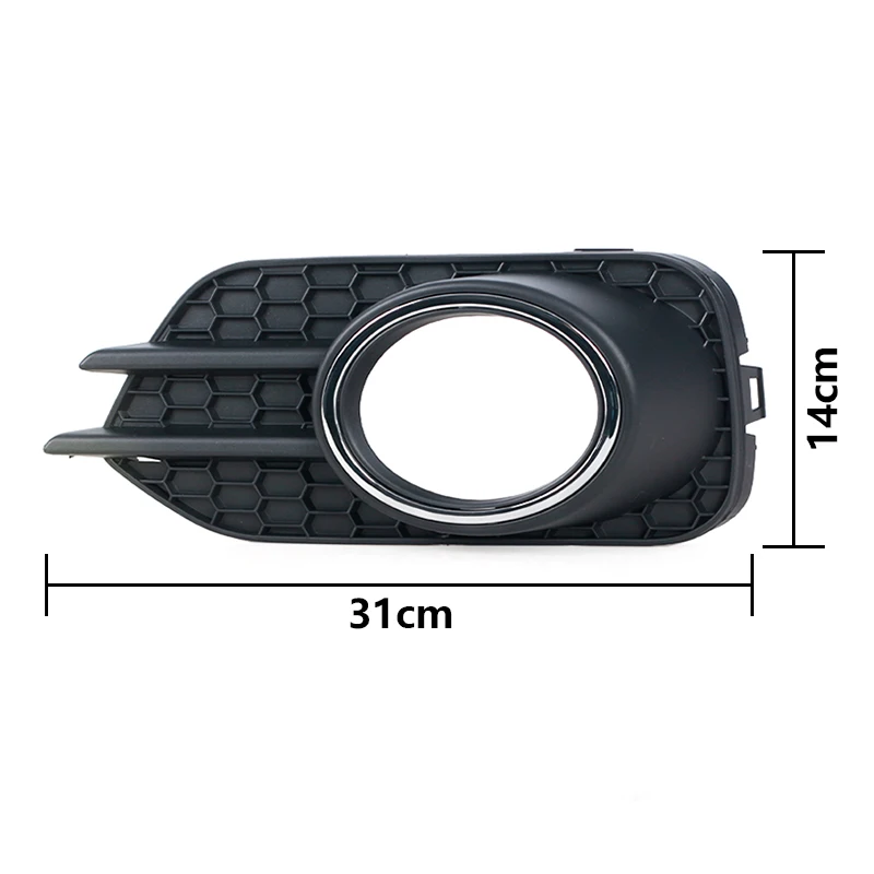 Car Front Fog Light Shell For VW Tiguan US Version 2012-2018 Fog Light Cover Fog Lamp Frame With Chrome Ring Car Accessories