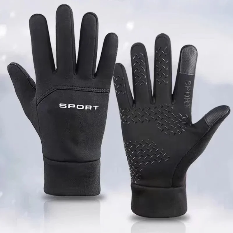 Warm Gloves for Winter Outdoor Sports, Running, Touch Screen, Gym Fitness, Full Finger Gloves for Men and Women, Knitted Magic G