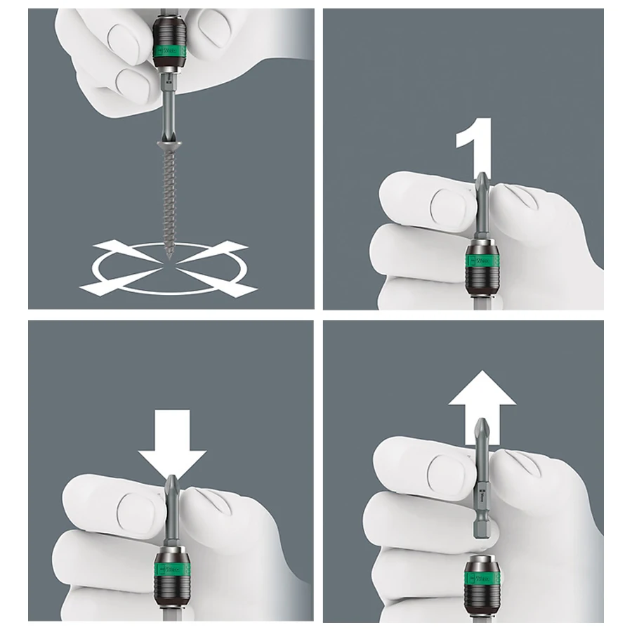 WERA Ratchet Screwdriver Handle for Bits with ¼\