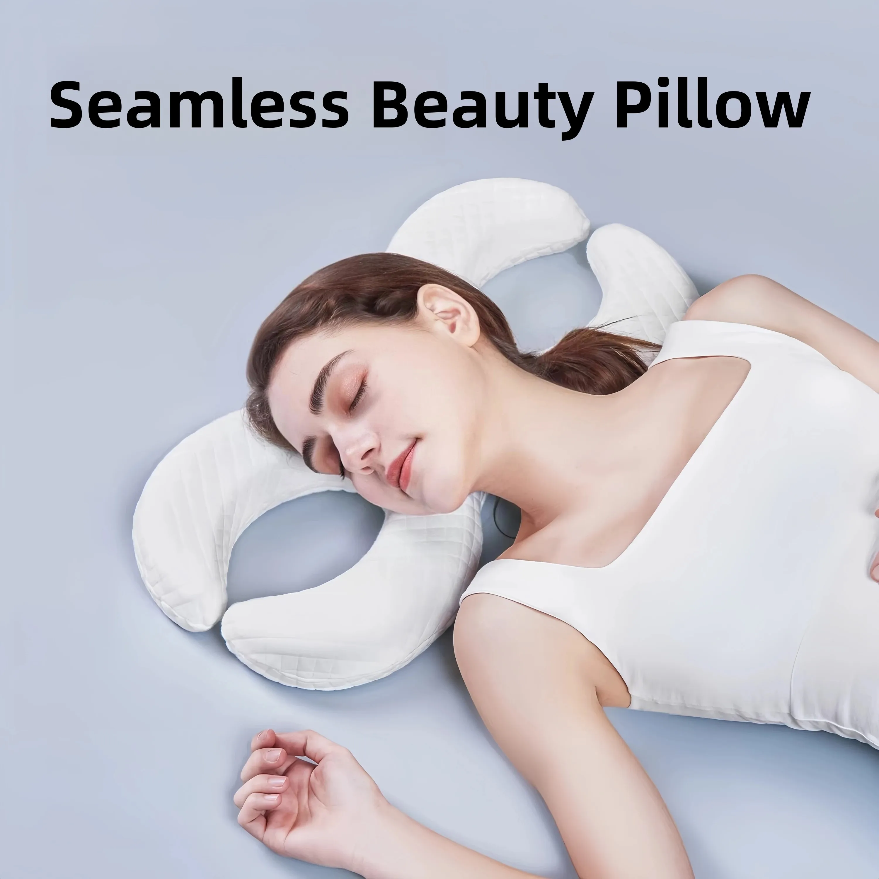 Beauty Sleep Side Pillow Face Protection Wrinkle Prevention Eye Care Ear Protection Memory Foam Pillow Comfortable Support