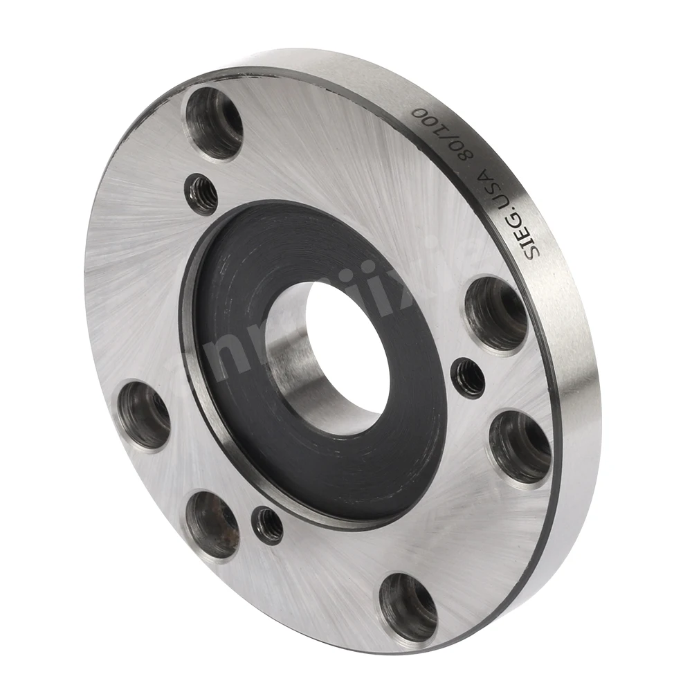 80mm to 100mm Mini Lathe Convertible Flange,3 Jaw Chuck Transfer to 4 Jaw Chuck Flange  S/N:50013