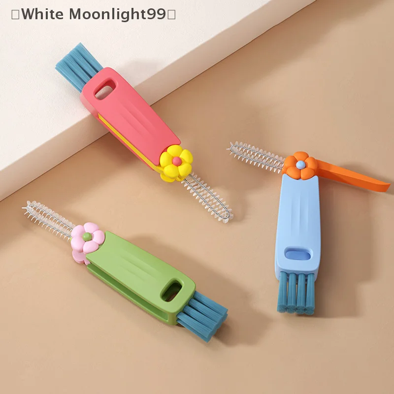 1 Pc 3 In 1 Cup Lid Cleaning Brush Multi Functional Gap Cleaning Brush Portable Crevice Cleaning Brush For Bottle Lid Gap ﻿