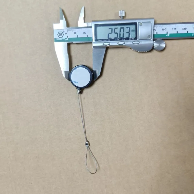 Caja de tracción de pausa de posicionamiento, cuerda de tracción antirrobo, bloqueo de alambre de acero antipérdida, caja de bobinado telescópica automática, 10 piezas